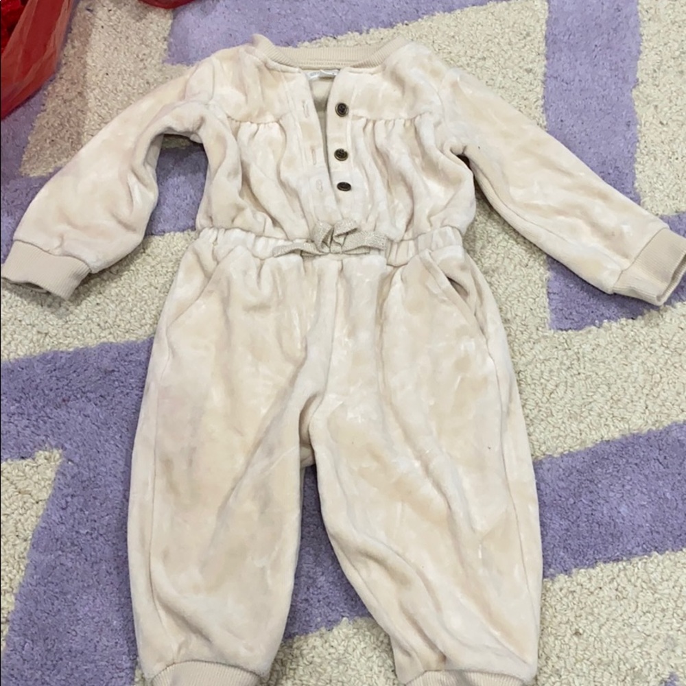 Gymboree One piece velour suit